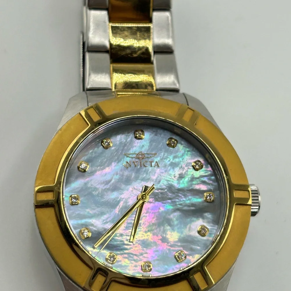 Invicta Pro Diver MOP 50M WR 18336 Japan Quartz Watch #524